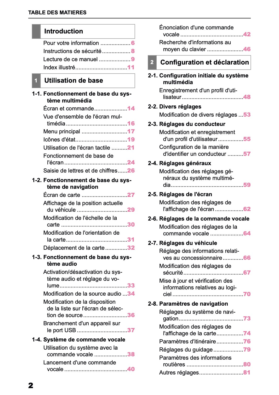 2025-2026 Toyota Aygo X Manuel de Navigation | Français