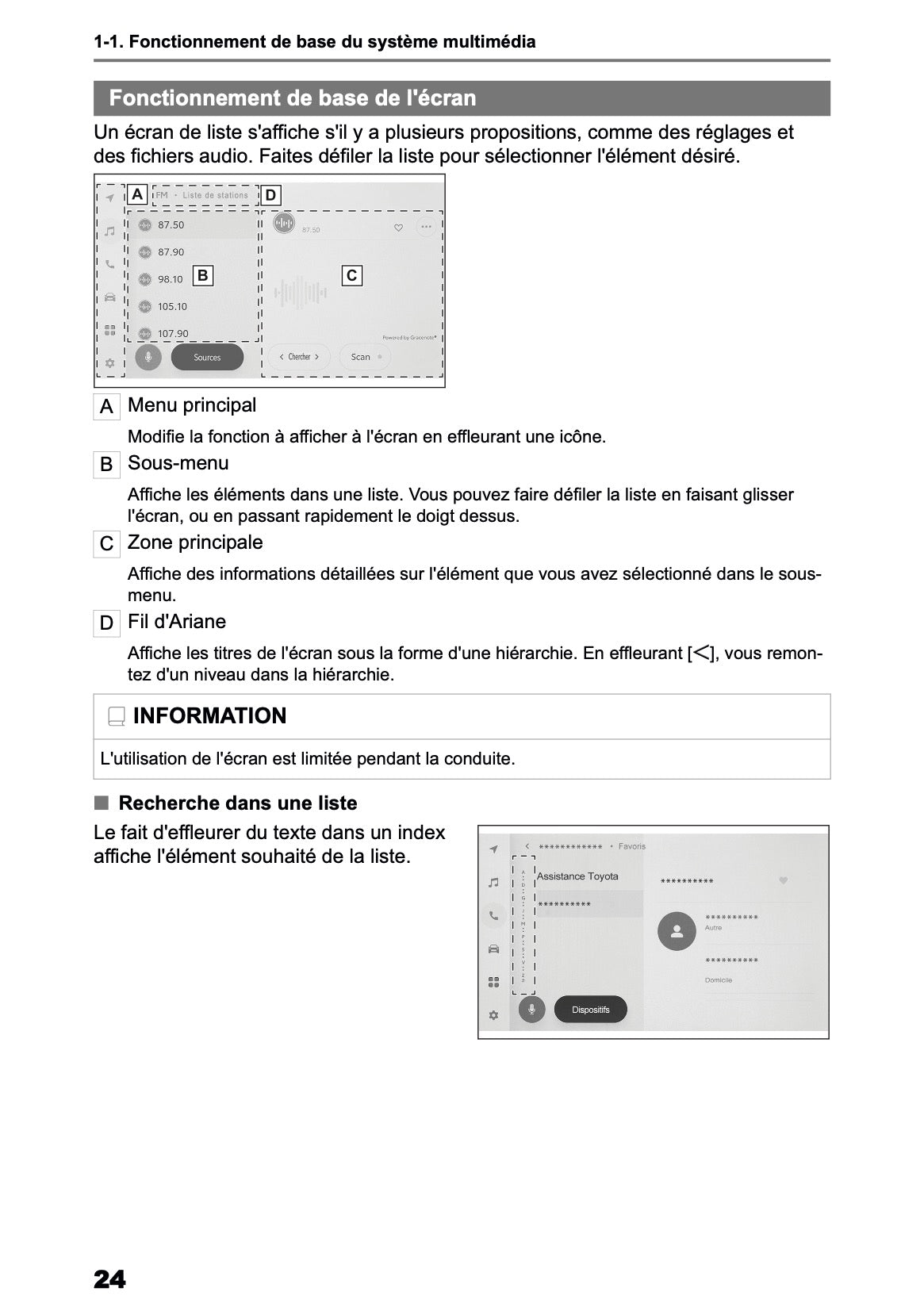 2025-2026 Toyota Aygo X Manuel de Navigation | Français