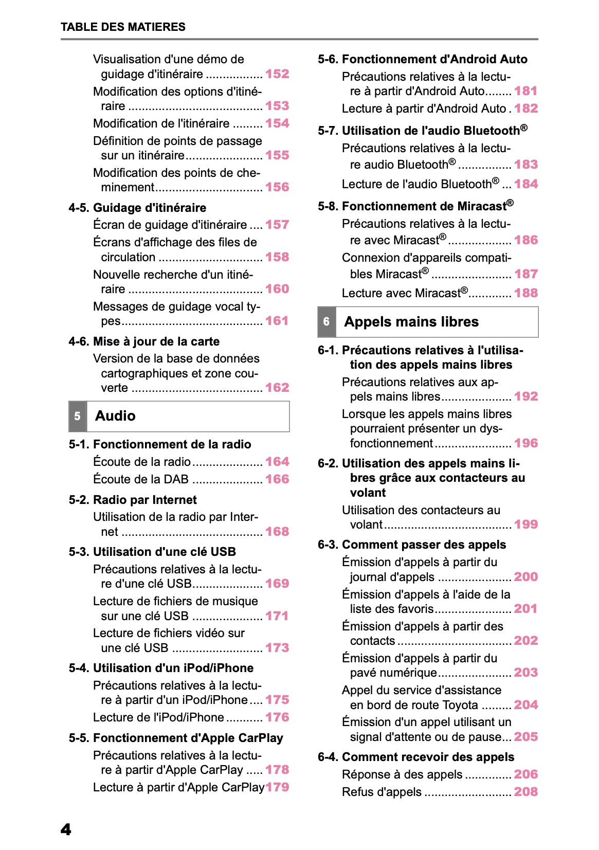 2025-2026 Toyota Aygo X Manuel de Navigation | Français