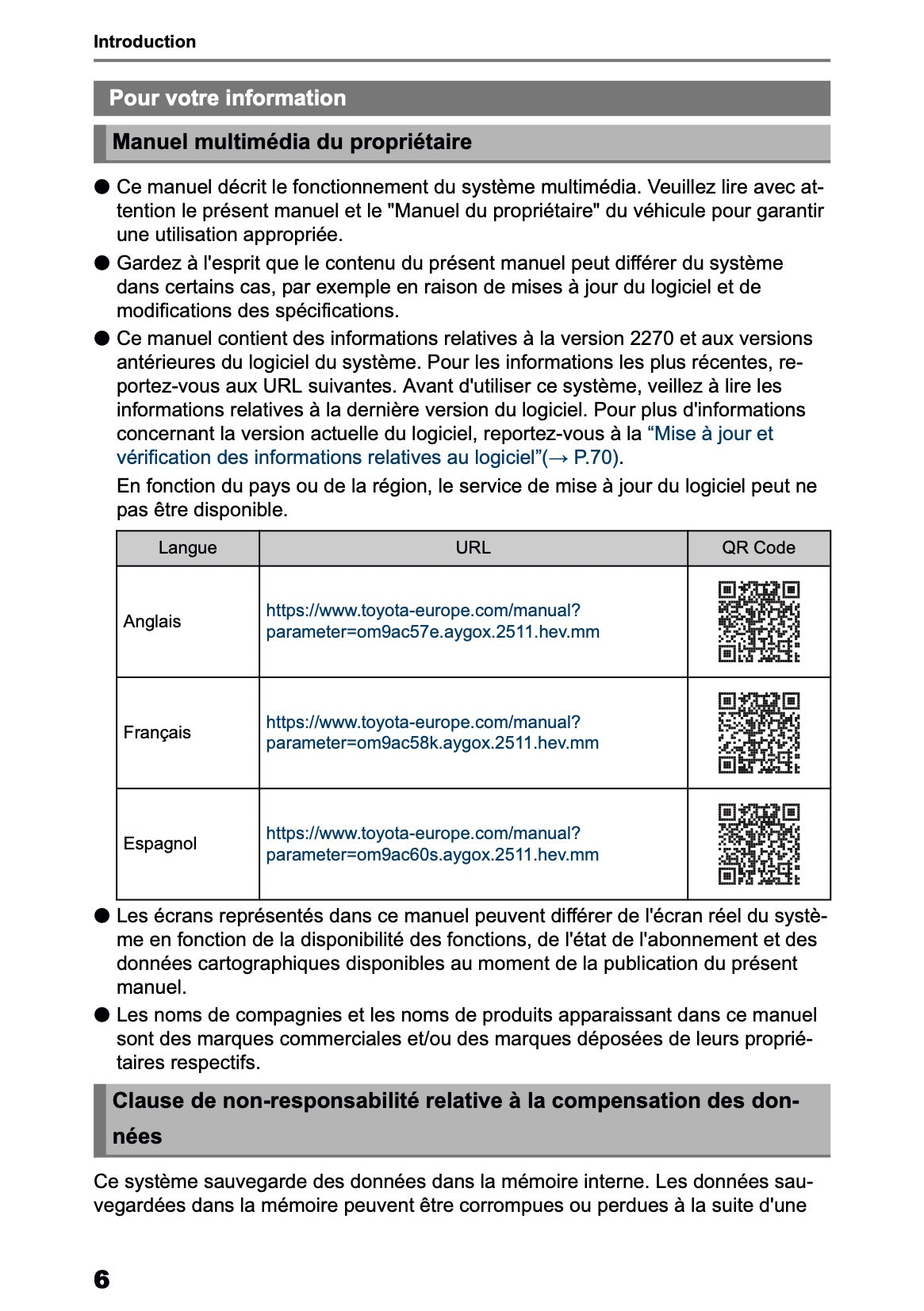 2025-2026 Toyota Aygo X Manuel de Navigation | Français