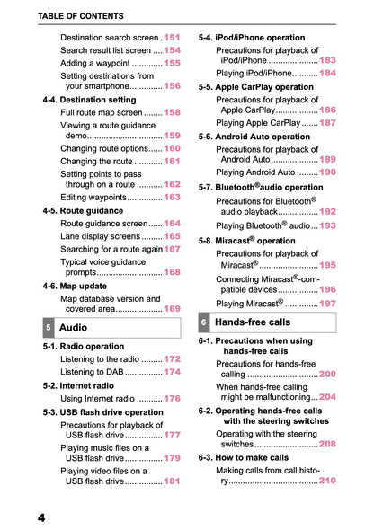 2025-2026 Toyota Aygo X Navigation Manual | English