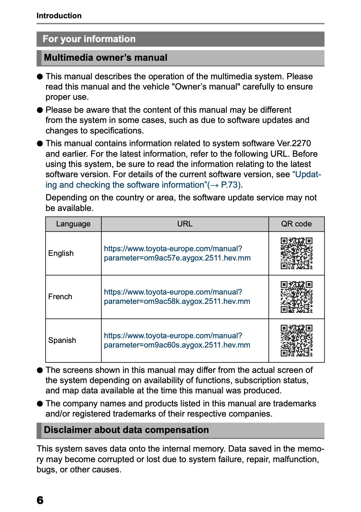 2025-2026 Toyota Aygo X Navigation Manual | English