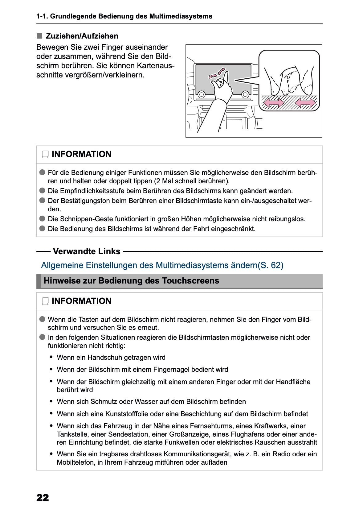 2025-2026 Toyota bZ4X Navigation Manual | German