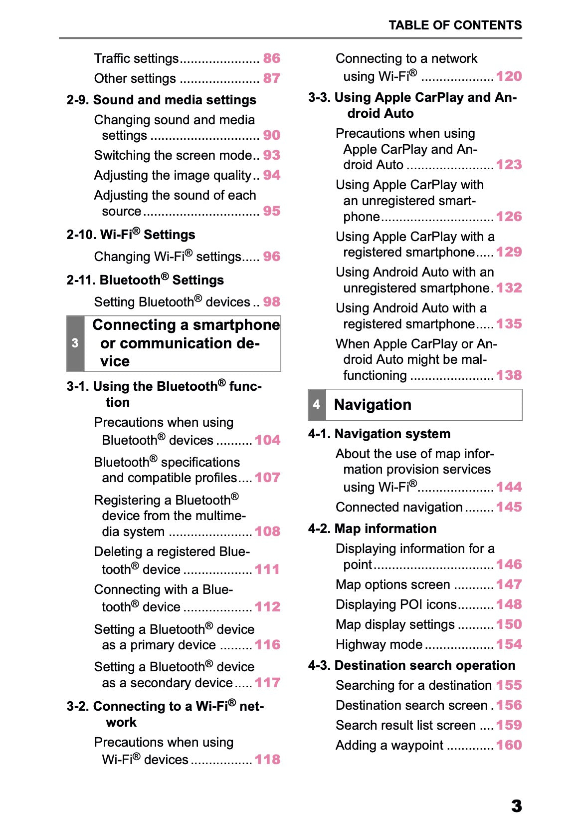 2025-2026 Toyota bZ4X Navigation Manual | English
