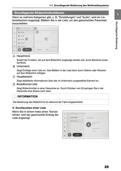 2025-2026 Toyota C-HR HEV/PHEV Navigation Manual | German