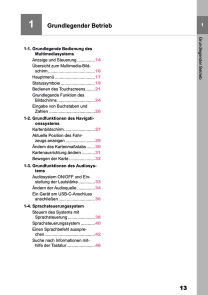 2025 Toyota Corolla Cross Hybrid Navigation Manual | German