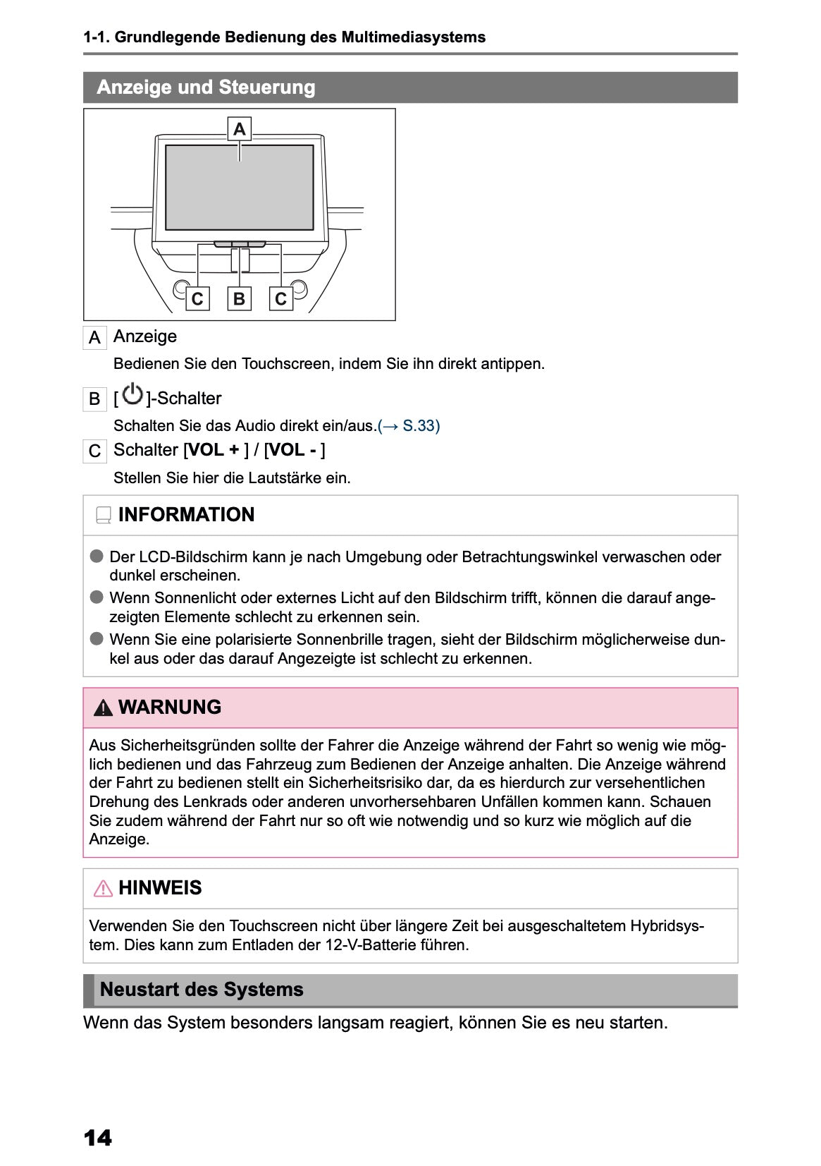2025 Toyota Corolla Cross Hybrid Navigation Manual | German