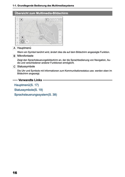 2025 Toyota Corolla Cross Hybrid Navigation Manual | German
