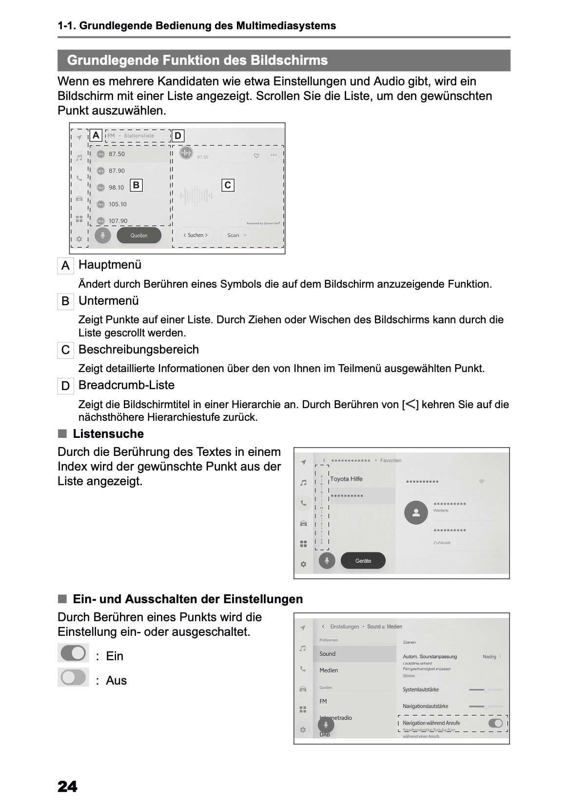 2025 Toyota Corolla Cross Hybrid Navigation Manual | German
