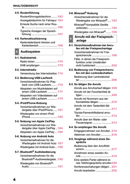 2025 Toyota Corolla Cross Hybrid Navigation Manual | German
