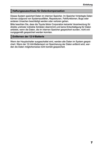 2025 Toyota Corolla Cross Hybrid Navigation Manual | German