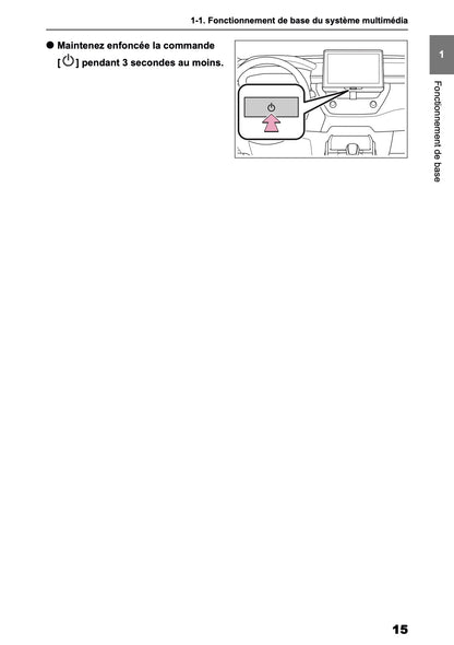 2025 Toyota Corolla Cross Hybrid Manuel de Navigation | Français