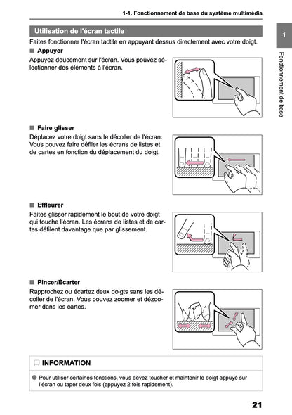 2025 Toyota Corolla Cross Hybrid Manuel de Navigation | Français