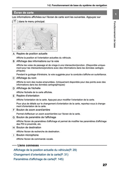 2025 Toyota Corolla Cross Hybrid Manuel de Navigation | Français