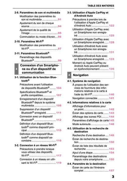 2025 Toyota Corolla Cross Hybrid Manuel de Navigation | Français