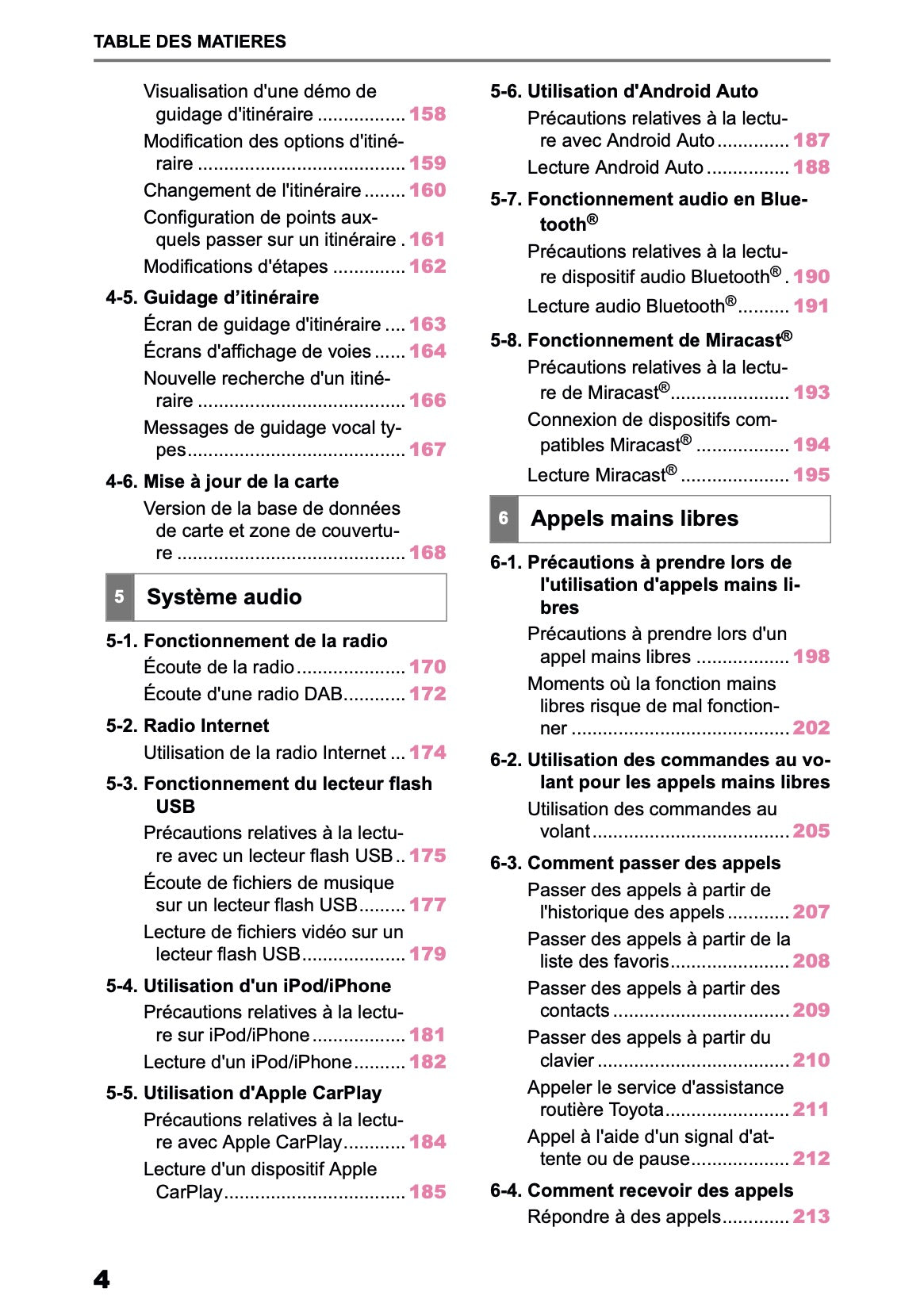 2025 Toyota Corolla Cross Hybrid Manuel de Navigation | Français