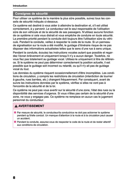 2025 Toyota Corolla Cross Hybrid Manuel de Navigation | Français