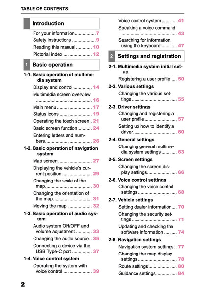 2025 Toyota Corolla Cross Hybrid Navigation Manual | English