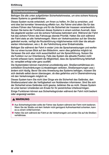 2026 Toyota RAV4 Navigation Manual | German