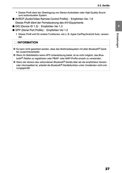 2025 Toyota Yaris Cross Hybrid Multimedia Manual | German