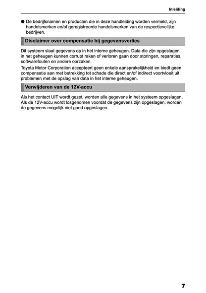 2025 Toyota Yaris Cross Hybrid Navigation Manual | Dutch