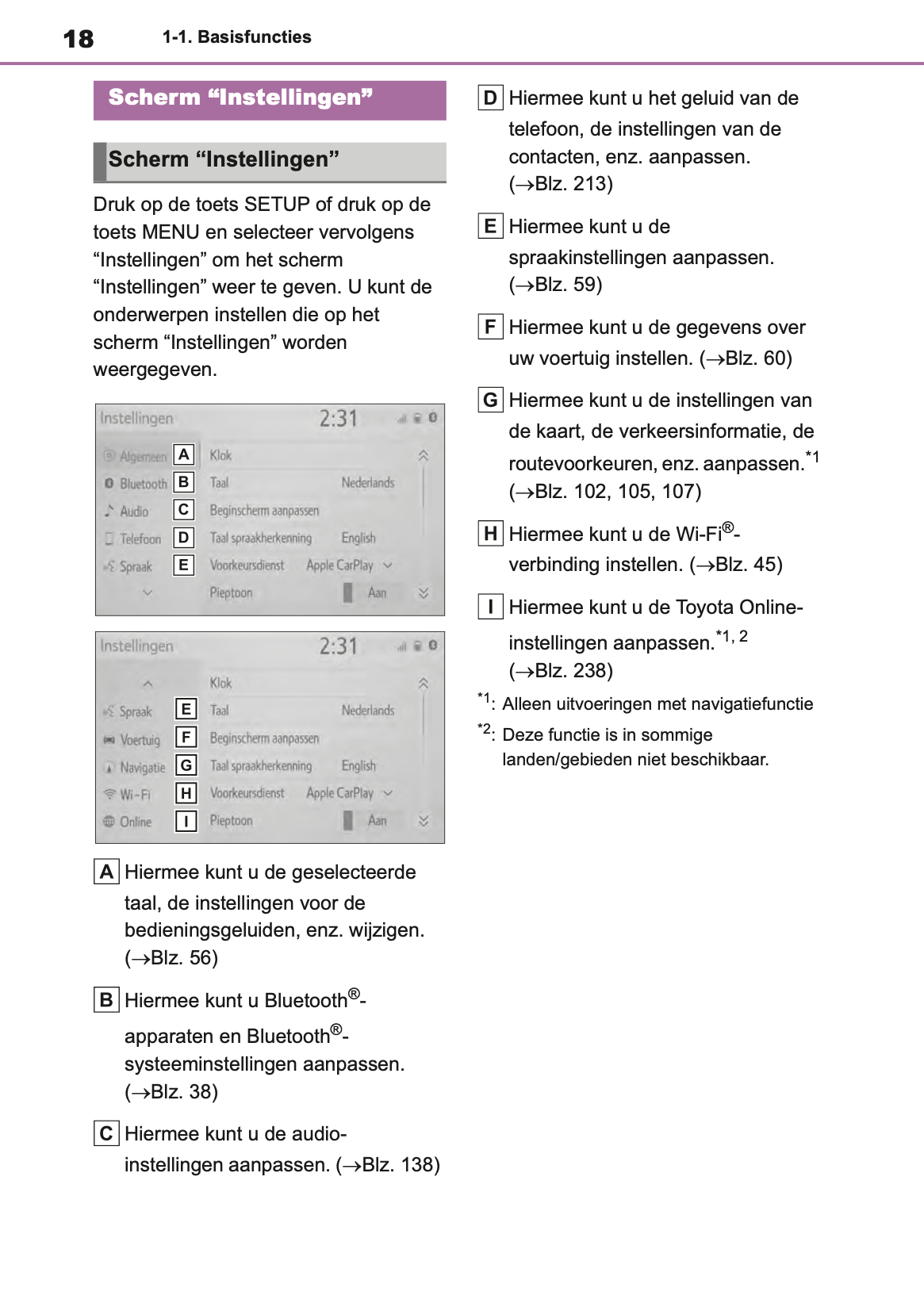 2021-2023 Toyota Yaris Cross/Yaris Cross Hybrid Navigatie Handleiding | Nederlands