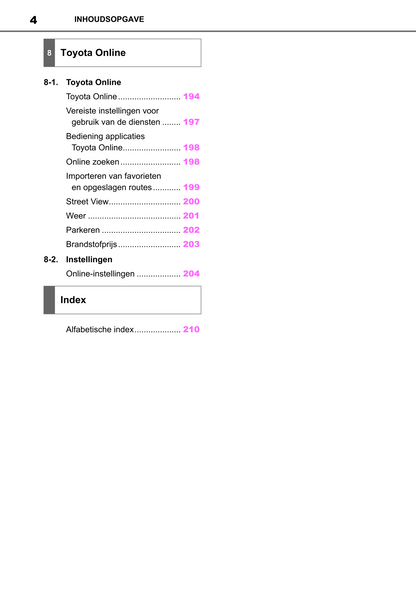 2022-2023 Toyota Yaris Hybrid Infotainment Manual | Dutch