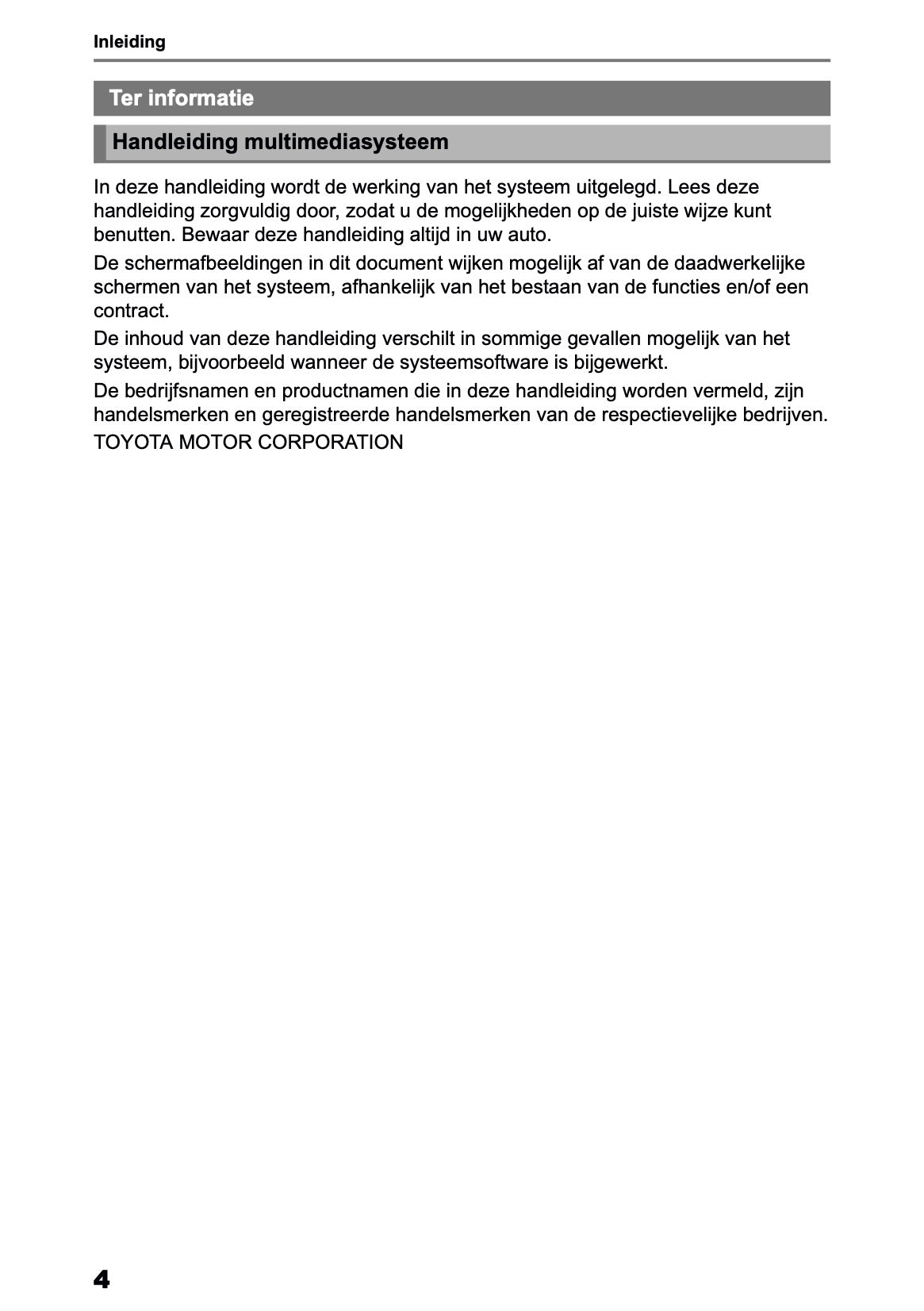 2025-2026 Toyota Yaris Hybrid Multimedia Handleiding | Nederlands
