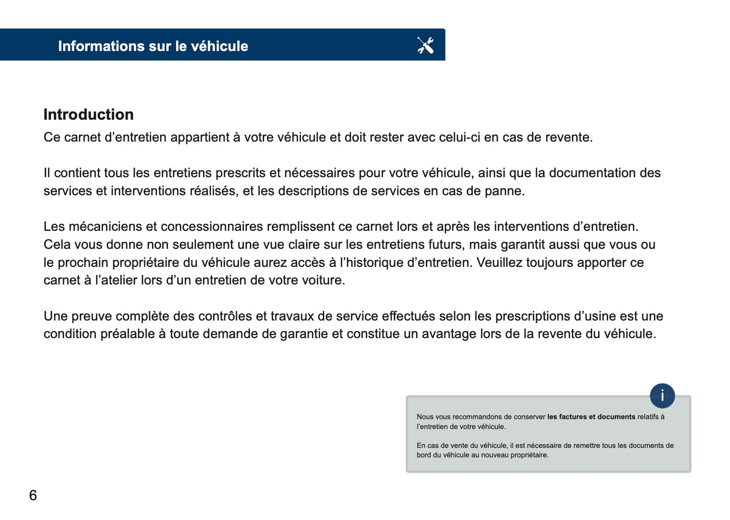 Audi Maintenance Book | French