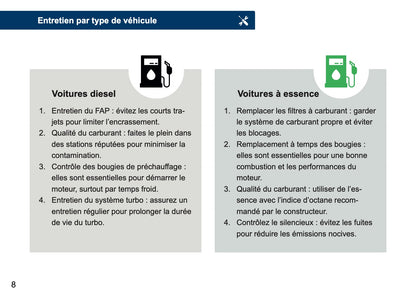 Dacia Maintenance Book | French
