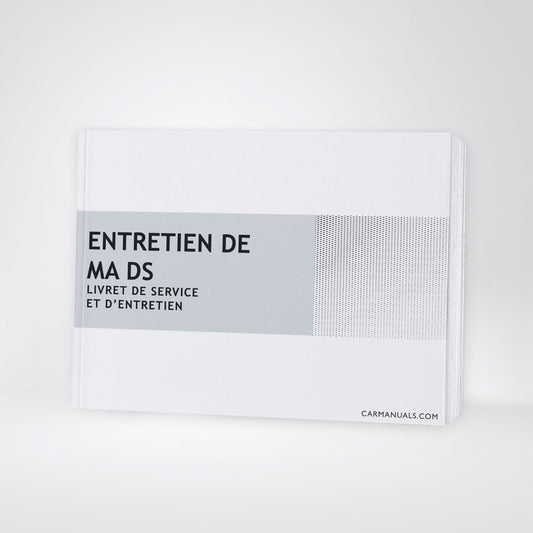 DS Automobiles Maintenance Book | French