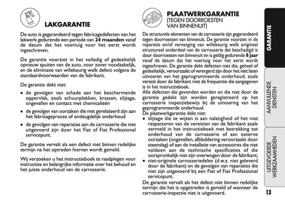 2021 Fiat Garantie en Diensten | Nederlands