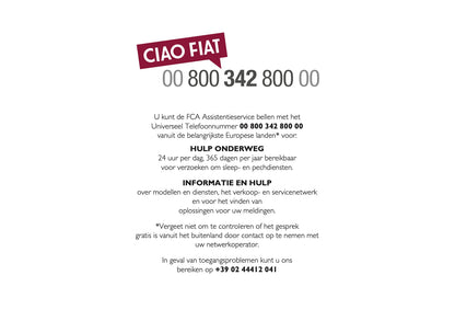 2021 Fiat Garantie en Diensten | Nederlands