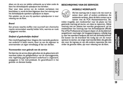 2021 Fiat Garantie en Diensten | Nederlands