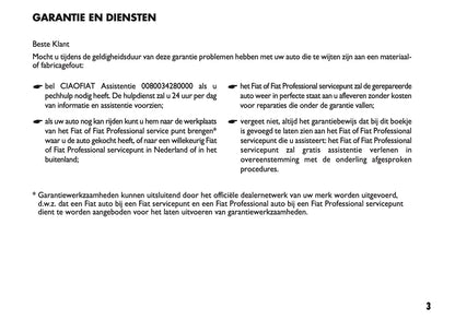 2021 Fiat Garantie en Diensten | Nederlands
