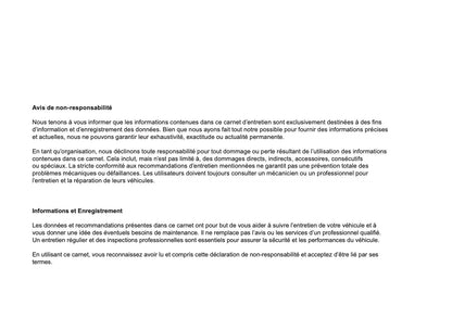 Jeep Livret d'entretien | Français