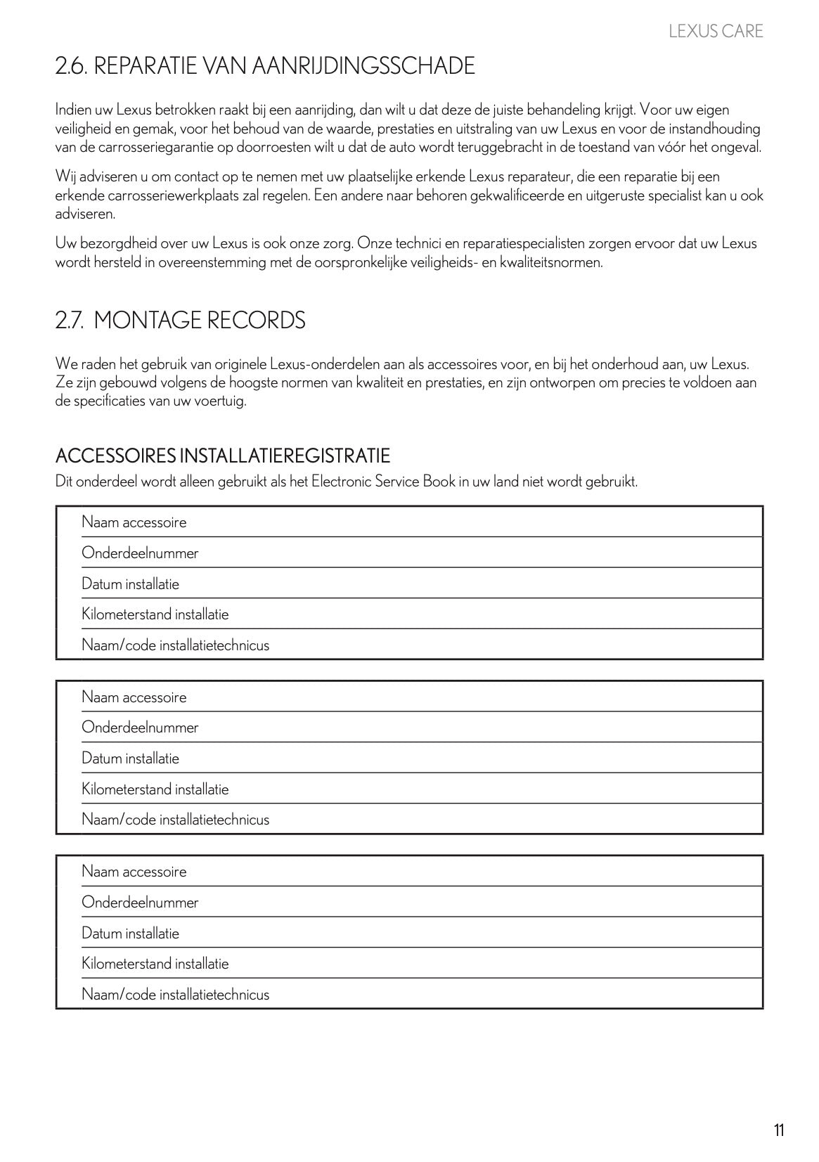 2022 Lexus Garantie & Serviceboekje | Nederlands