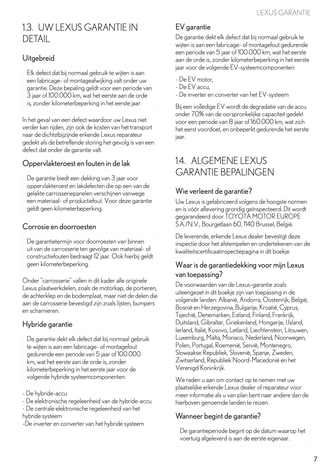 2022 Lexus Garantie & Serviceboekje | Nederlands