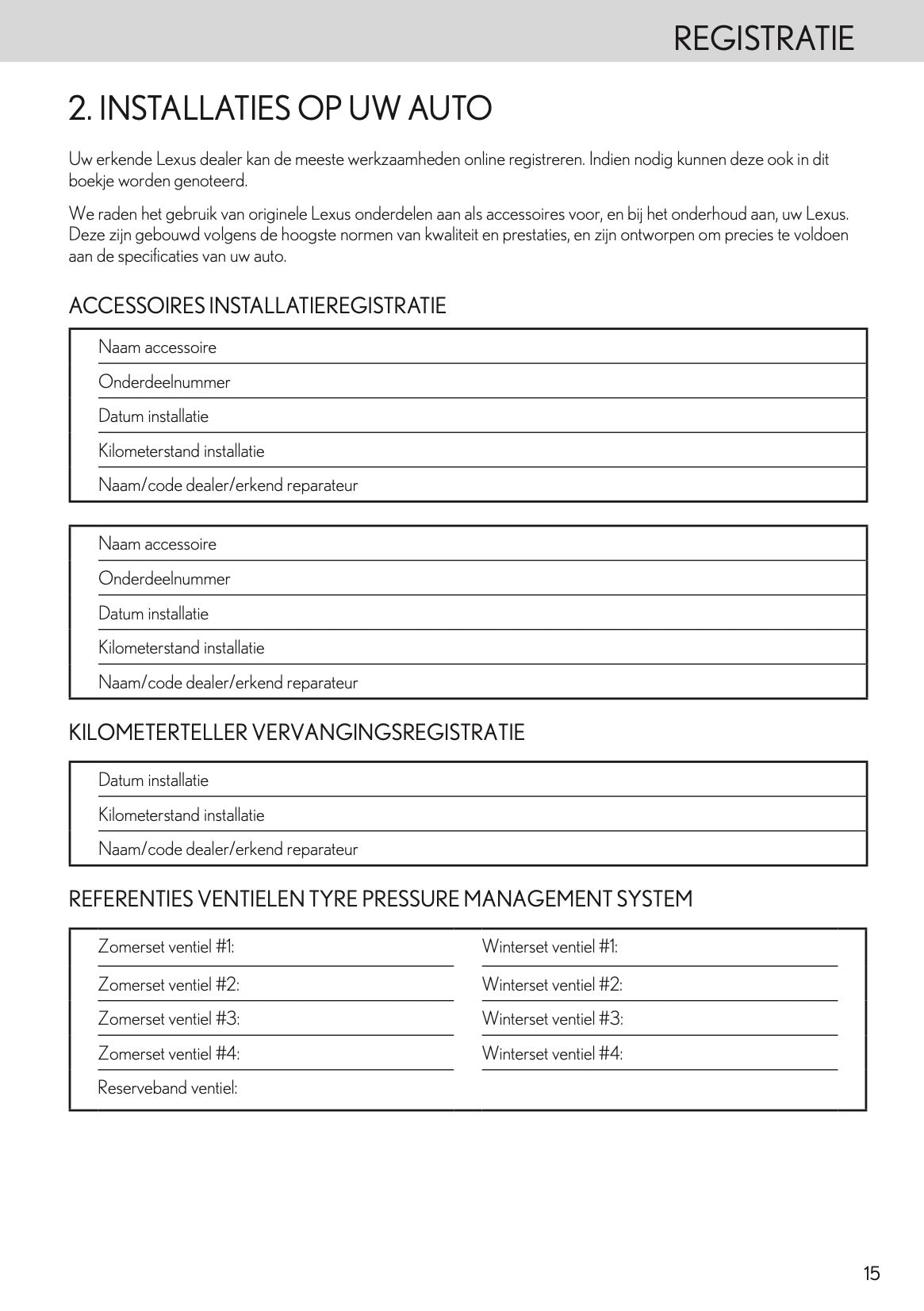 2024 Lexus Maintenance Book | Dutch