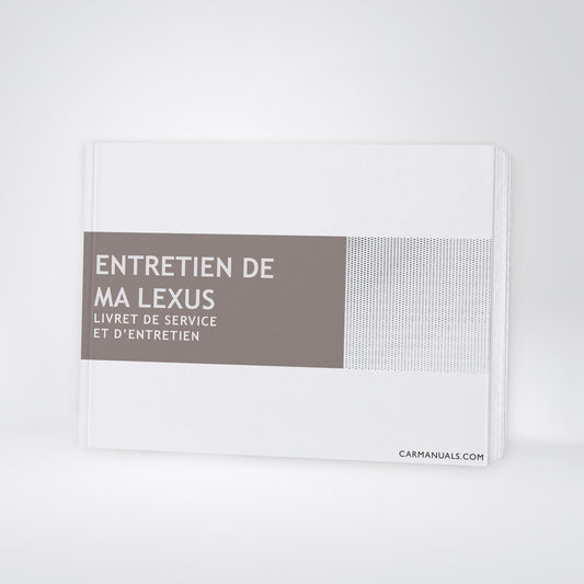 Lexus Maintenance Book | French