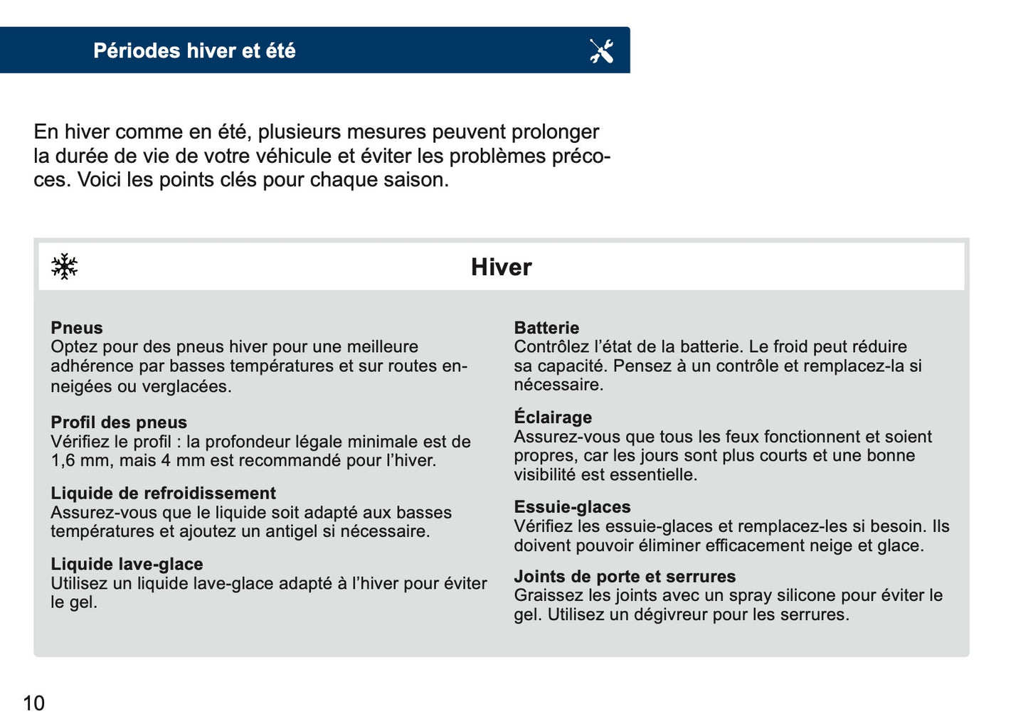 Land Rover Maintenance Book | French