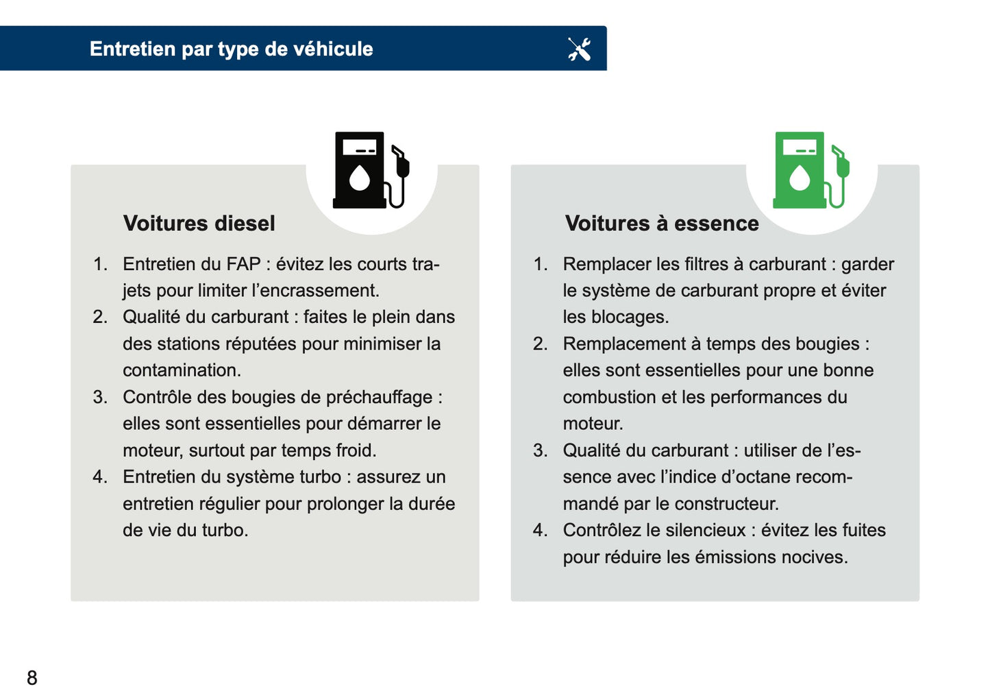 Land Rover Maintenance Book | French