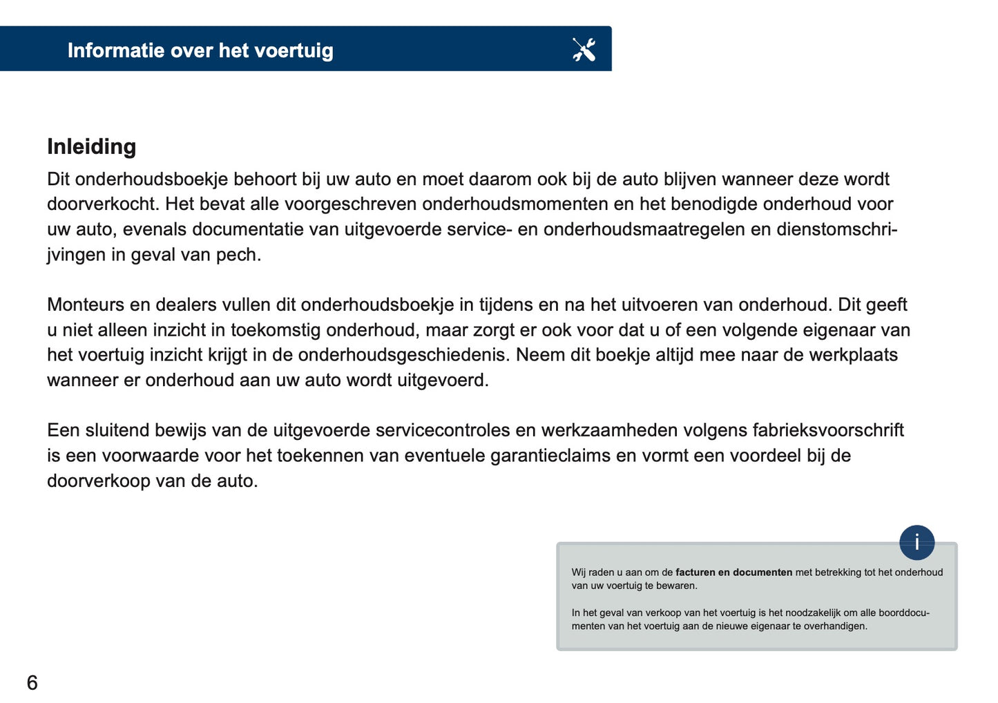 Mini Maintenance Book | Dutch