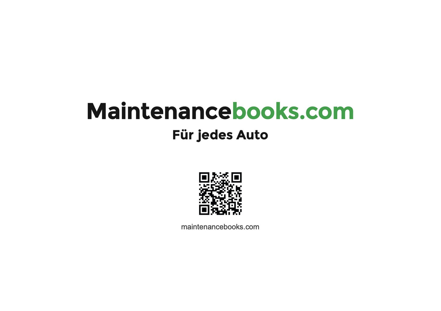 Mazda Maintenance Book | German