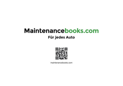 Mazda Maintenance Book | German
