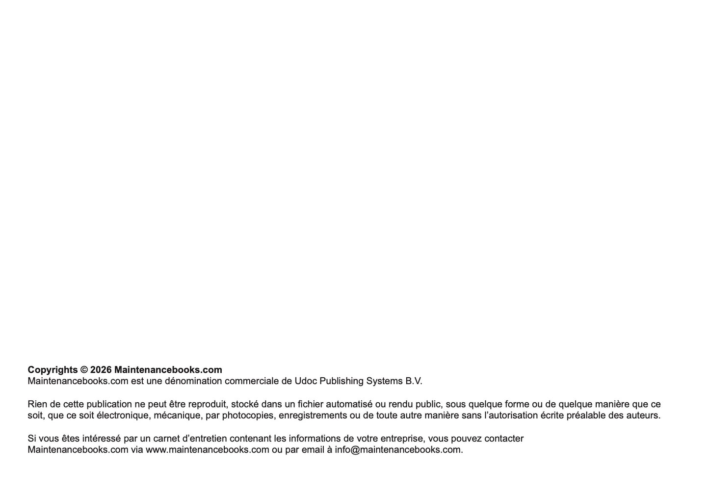 Mazda Maintenance Book | French