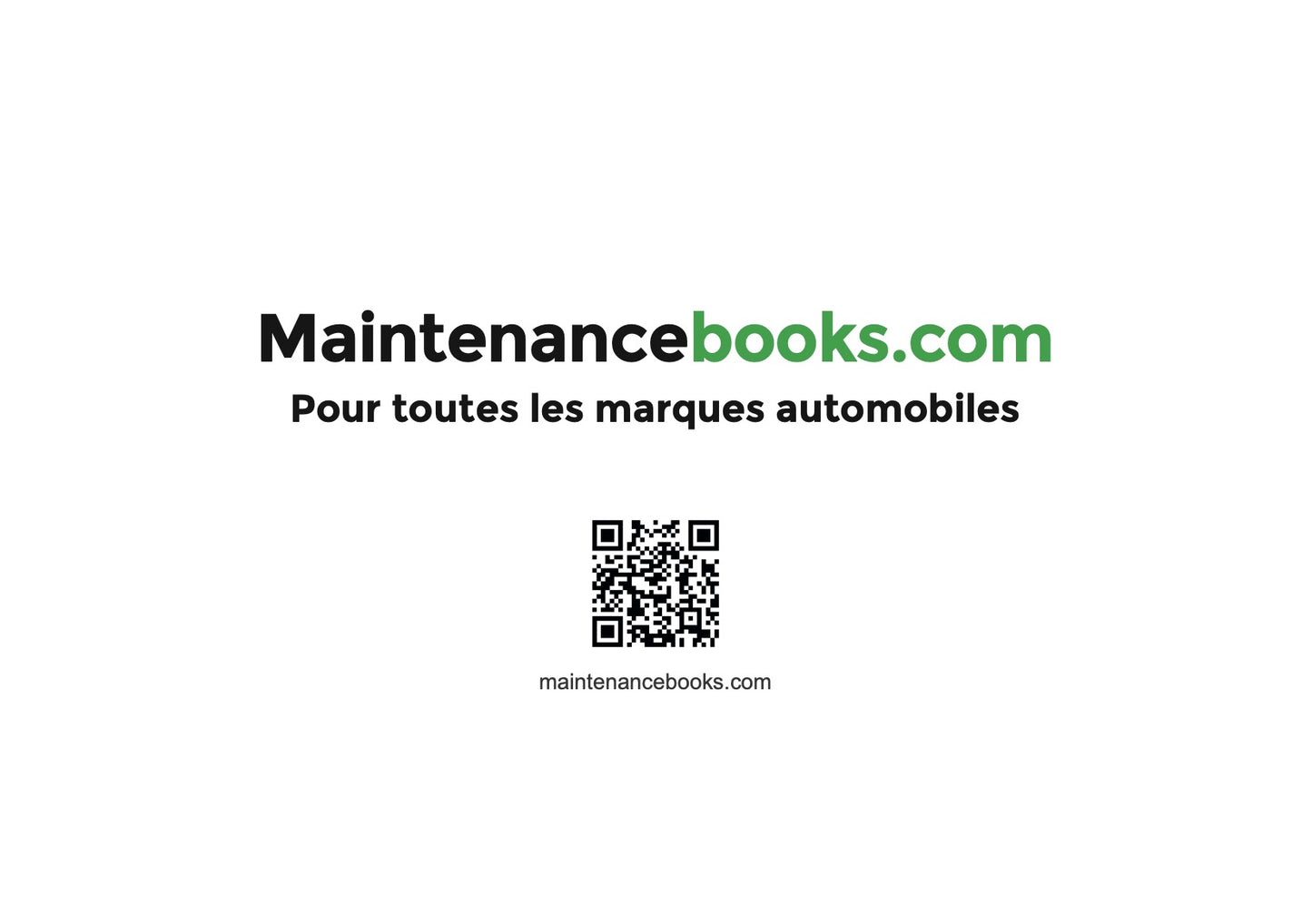 Mazda Maintenance Book | French