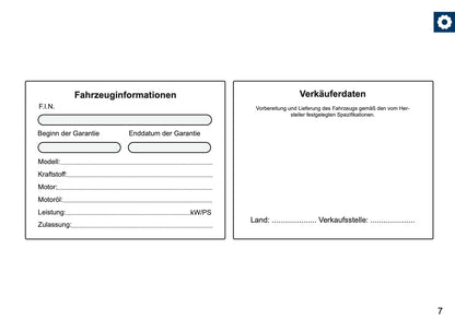 Skoda Maintenance Book | German