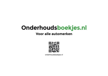 Toyota Onderhoudsboekje | Nederlands