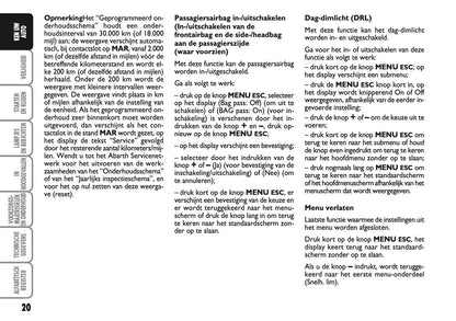 2010-2011 Abarth 500 Gebruikershandleiding | Nederlands